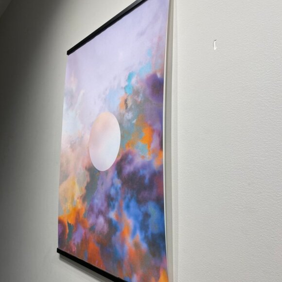 Large fabric/cloth poster with magnetic hanger - Moon - Picture 2 of 2